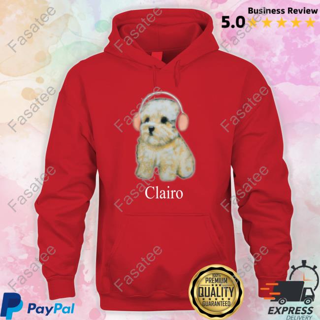 Clairo Merch Clairo Sling Dog Hooded Sweatshirt
