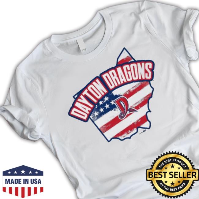 Dayton Dragons American Flag 2023 shirt