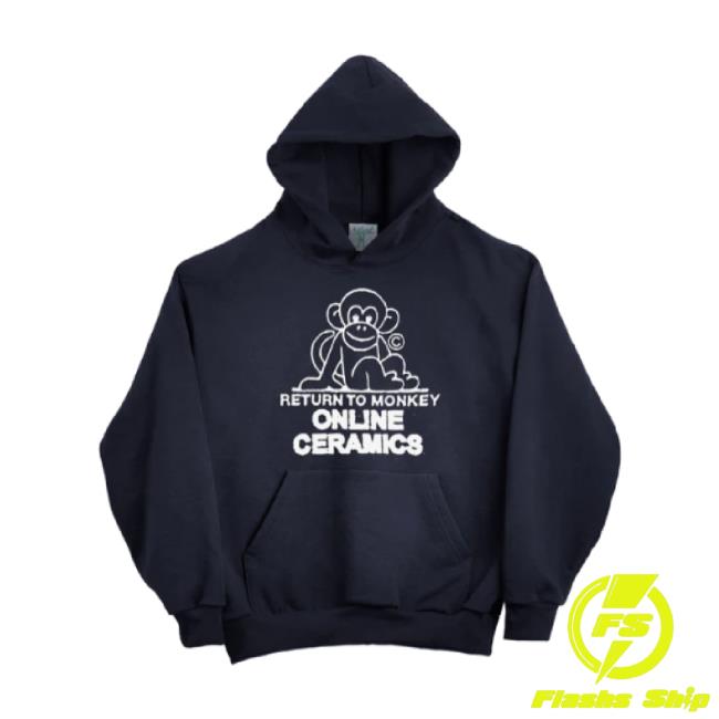 Original Online Ceramics Men's Return To Monkey Hoodie Navy