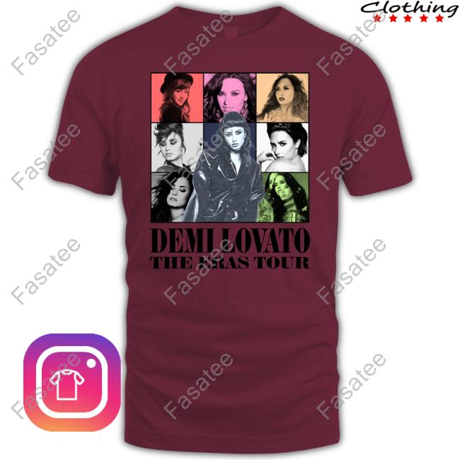 Official Demi Lovato The Eras Tour T-Shirt Demi Lovato The Eras Tour T-Shirt