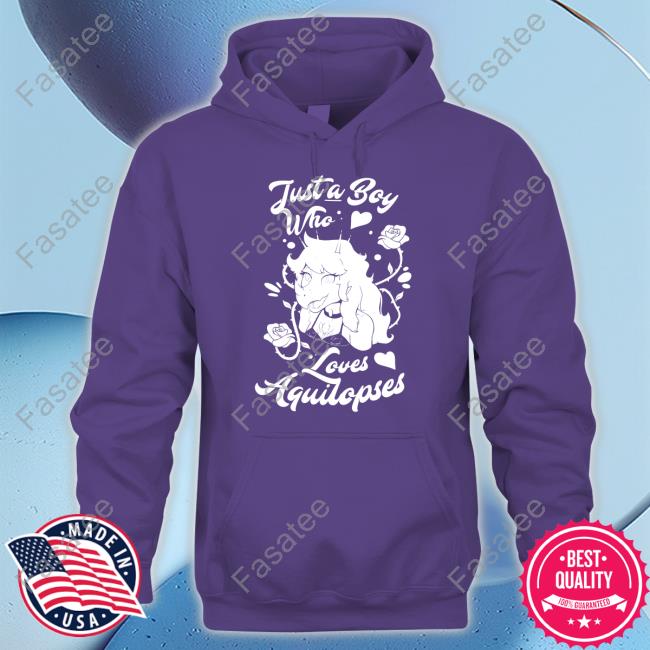 Rosa Just A Boy Who Loves Aquilopses Hoodie