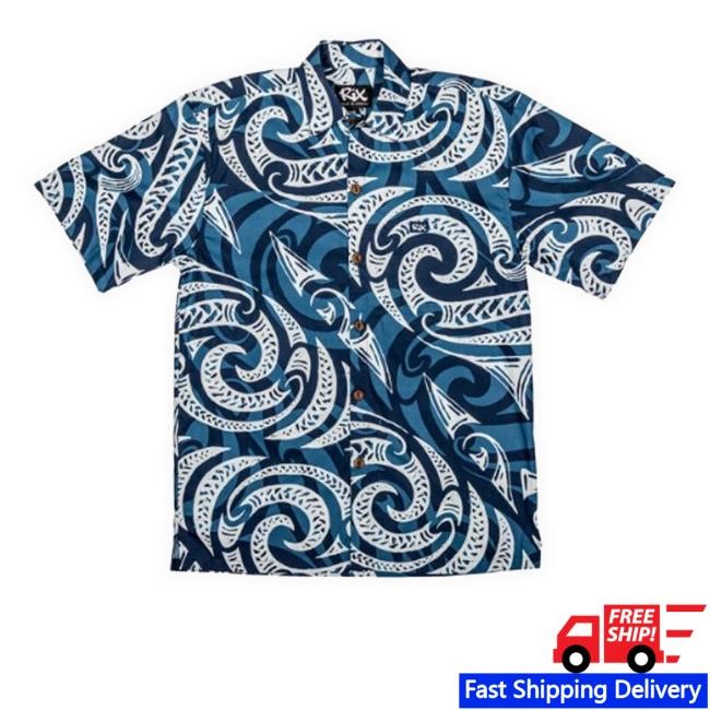 Rixislandwear Merch Aotearoa Classic Fit Hawaiian Tee Shirt