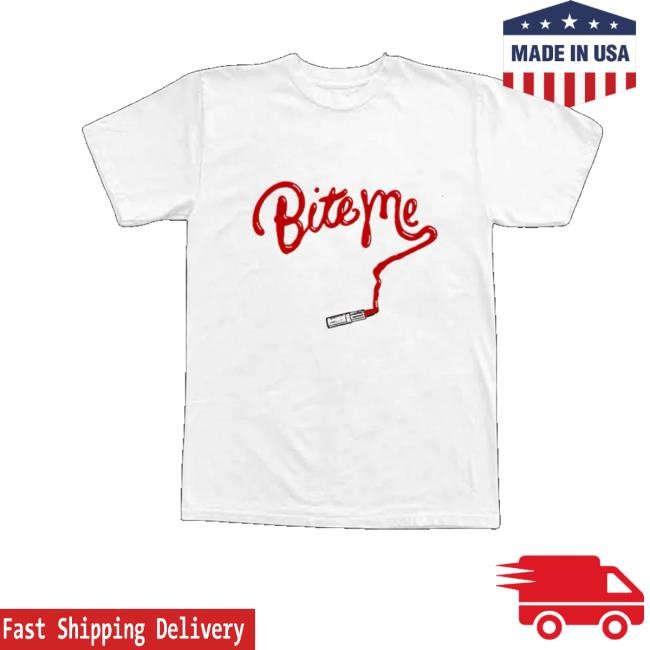 Renee Rapp Shop Merch Bite Me Lipstick Shirt