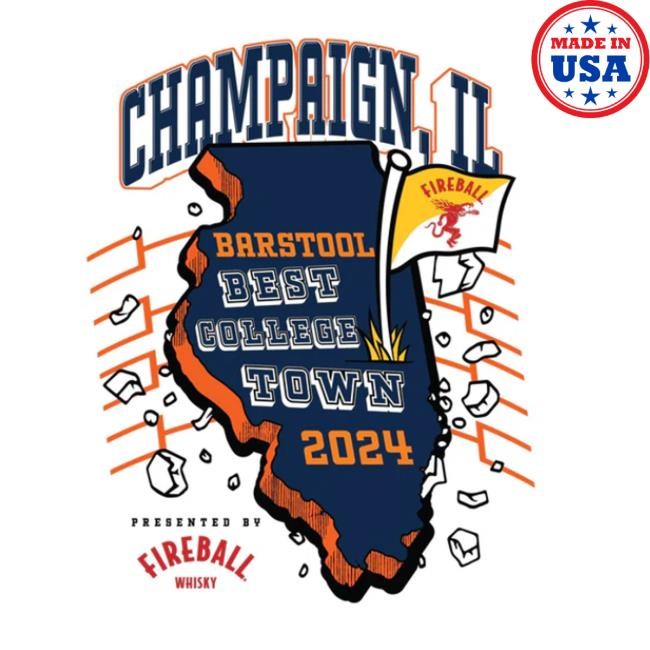 Barstoolsports Merch Best College Town Champaign Tee