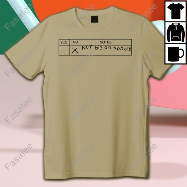 Merchlabs Merch Connor Tomlinson Not Big On Nature New Shirt