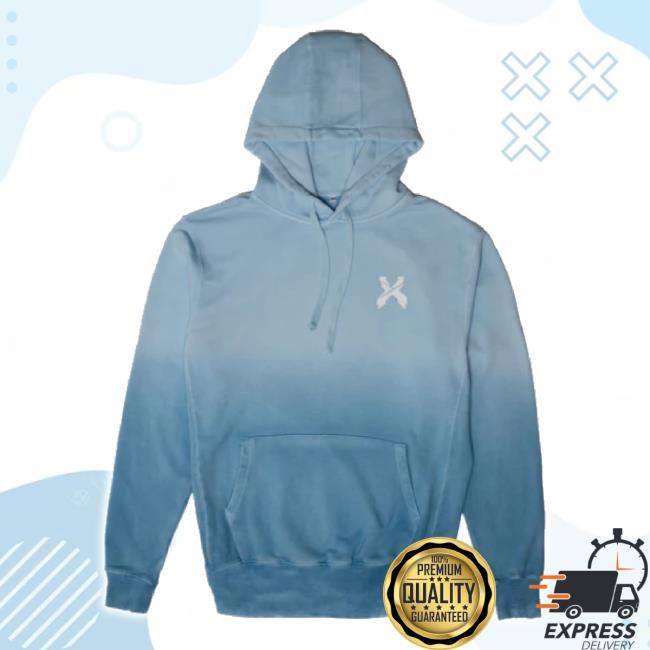 Official Excision Merch Store Sliced Logo Ombre Sweater (Blue) Excisionmerch Shop