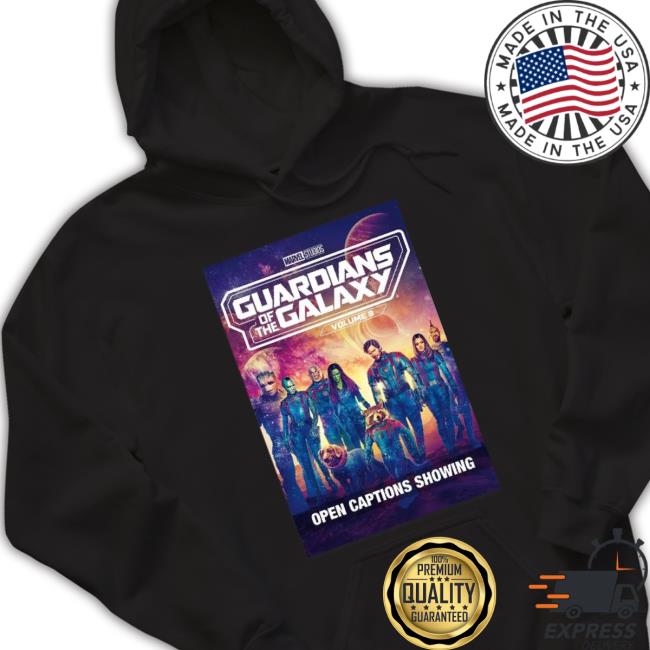 Marvel Studios Guardians Of The Galaxy Vol 3 2023 Open Captions Showing Shirt