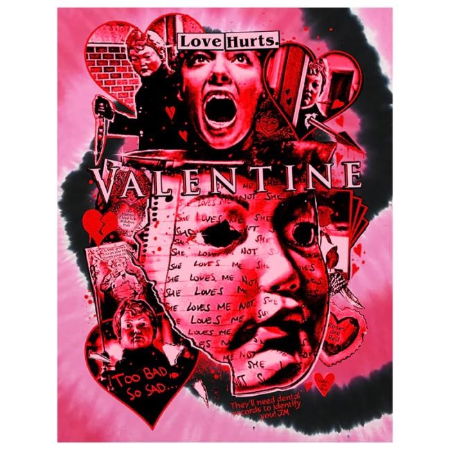Cavitycolors Merch Valentine Love Hurts Tie-Dye Long Sleeve T Shirt