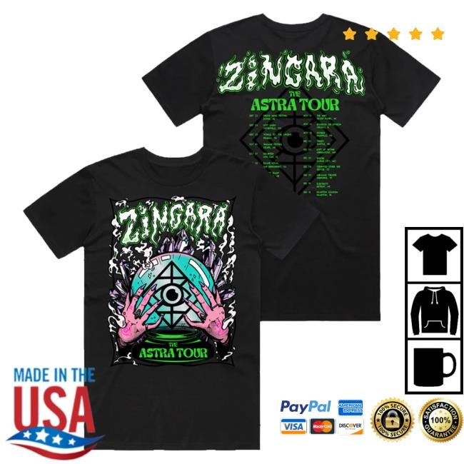 Zingara Music Merch The Astra Tour T-Shirt Official Zingara Music Merch The Astra Tour T-Shirt