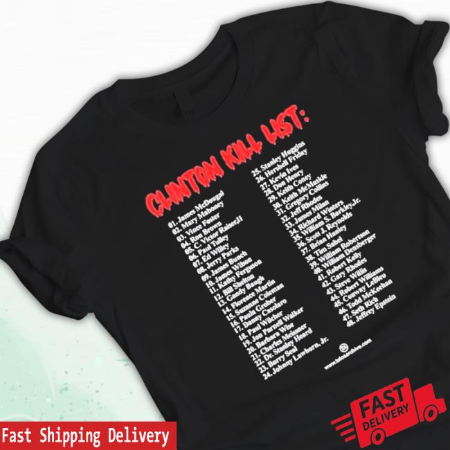 Official Telos Archive Store Clinton Kill List Funny shirt, hoodie, tank top, sweater and long sleeve t-shirt