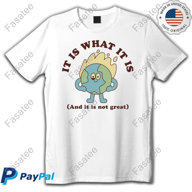 Official It Is What It Is And It Is Not Great Tee Shirt