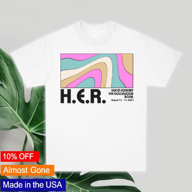 Official Her Shop Hollywood Bowl White Hoodie Sweatshirt Her Merch Store