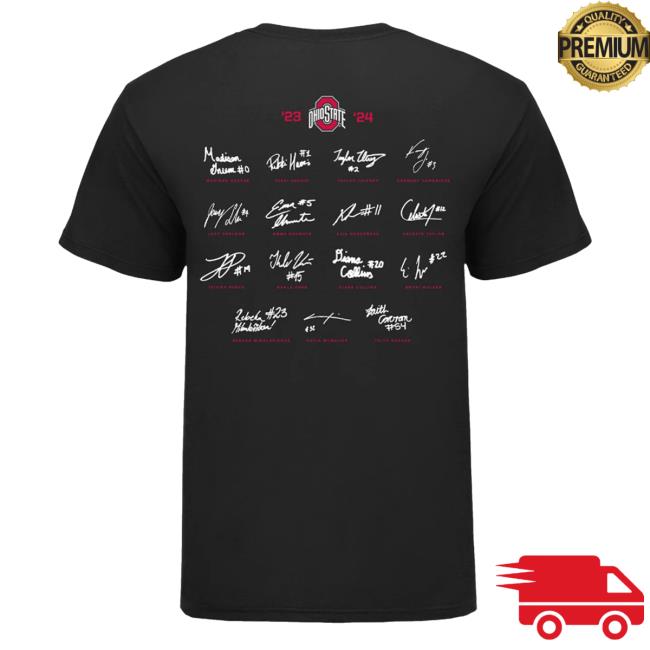 Ohio State Buckeyes Women's Basketball Team Signature Shirts Ohio State Buckeyes Women's Basketball Team Signature Tee Shirt