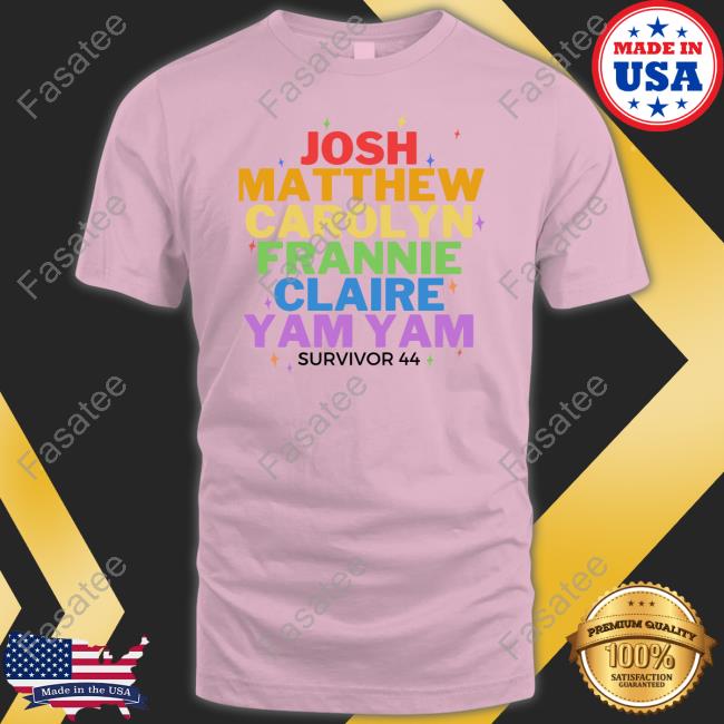 Josh Matthew Carolyn Frannie Claire And Yam Yam Survivor 44 Sweatshirt