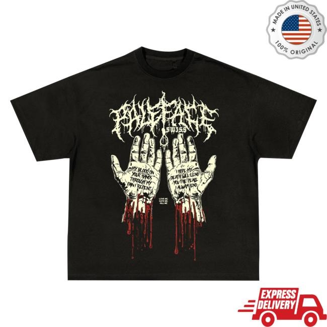 Paleface Swiss Official Merch Bloody Hands Hoodie Sweatshirt