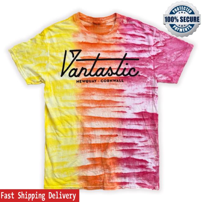 Trending Vantastic Newquay Cornwall Tie-Dye Hoodie Sweatshirt Sunrise Fade