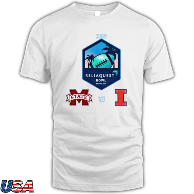 Illinois Fighting Illini Vs Mississippi State Bulldogs 2023 Reliaquest Bowl Tampa Bay shirt Illinois Fighting Illini Vs Mississippi State Bulldogs 2023 Reliaquest Bowl Tampa Bay Sweatshirts