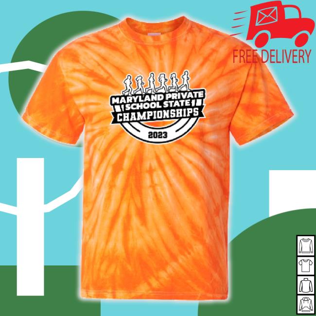 Trending 2023 Maryland Private School State Championships Tie Dye Sweatshirt Orange