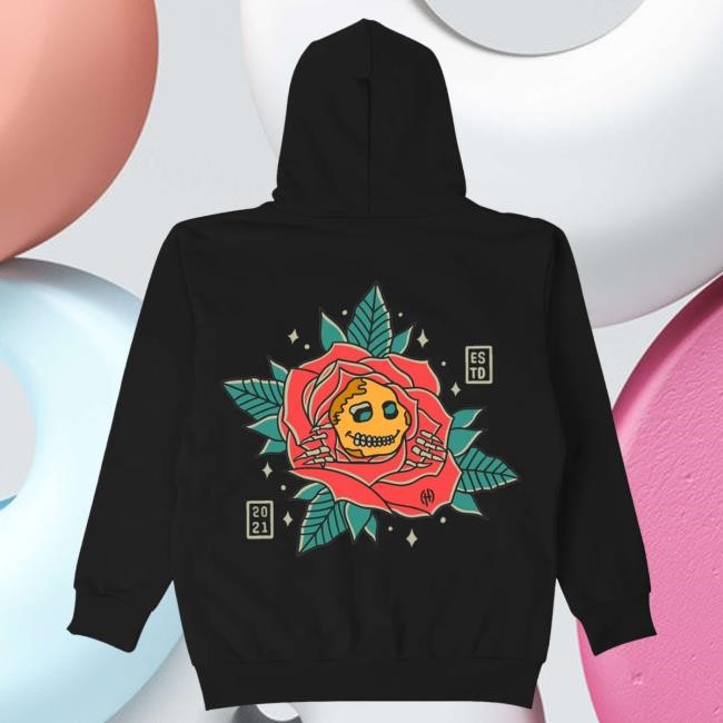 Official Sad Boyz Store Merch La Rosa Hoodie - Black T-Shirt