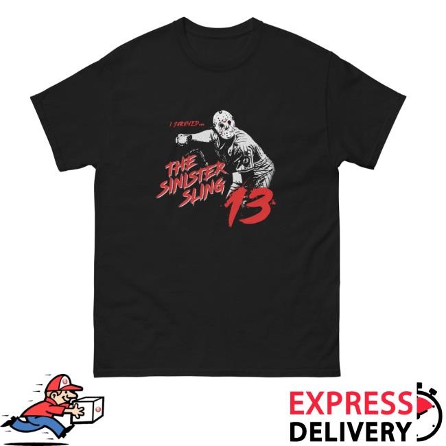 Padres Hot Tub Merch I Survived The Sinister Sling 13 Tee Shirt
