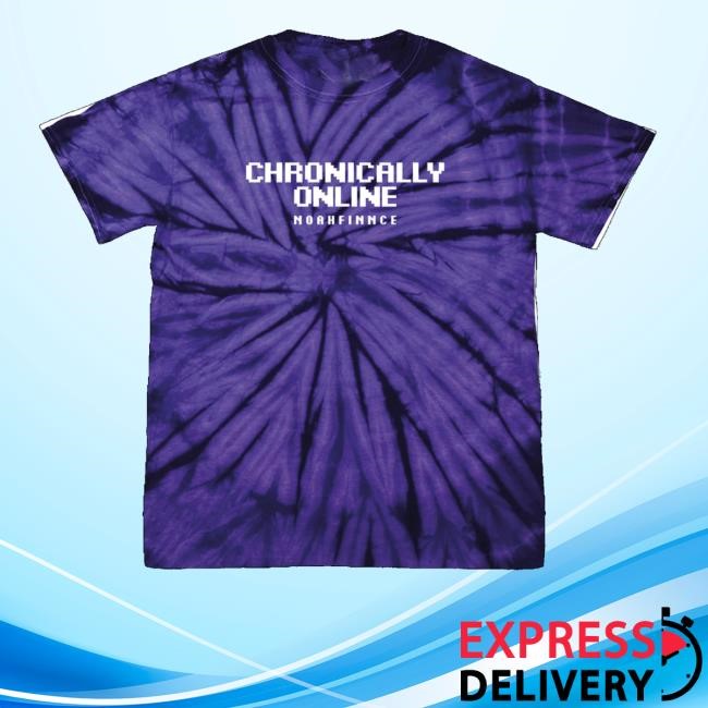 Noahfinnce Merch Chronically Online Purple T-Shirt