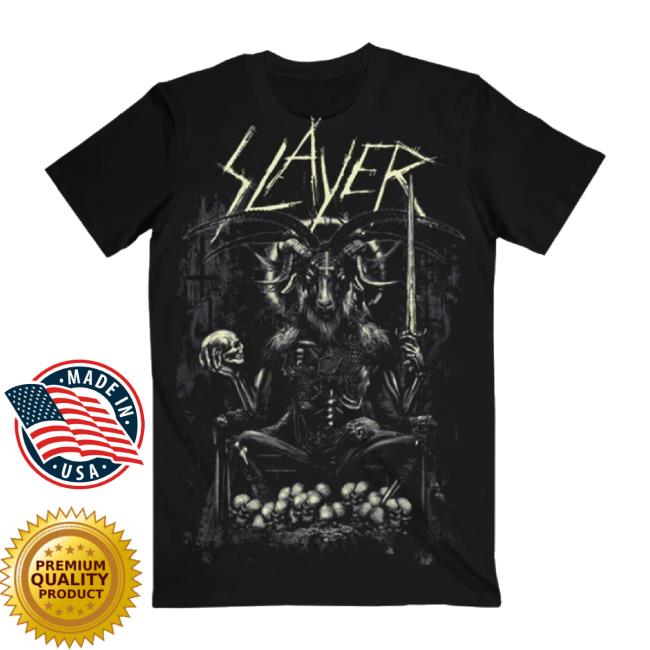 Trending Slayer Merch Store Reigning Goat Tee Slayer Shop