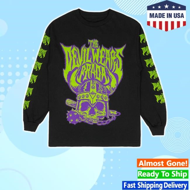 Tdwp Band Merch Battle Skull Long Sleeve