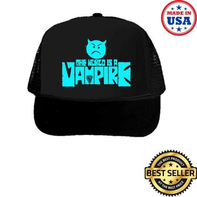 Smashingpumpkins Merch The World Is A Vampire Trucker Hat
