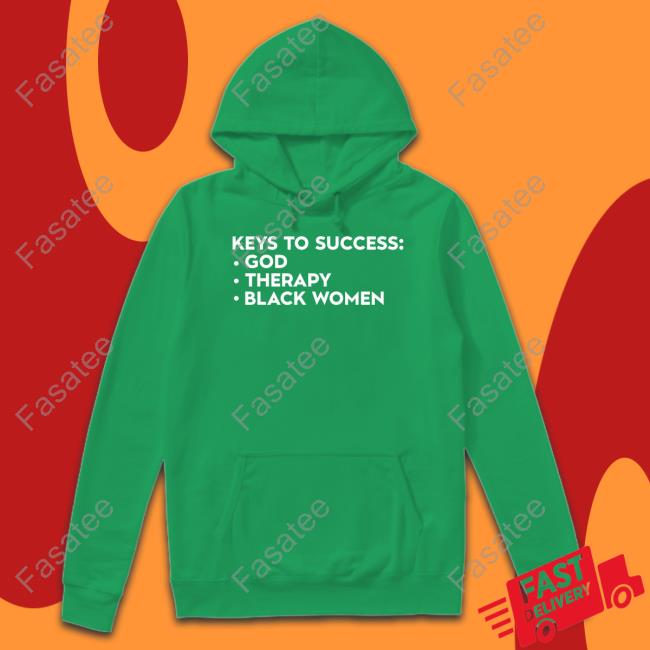 Lilcumtismyt Keys To Success God Therapy Black Women T Shirt