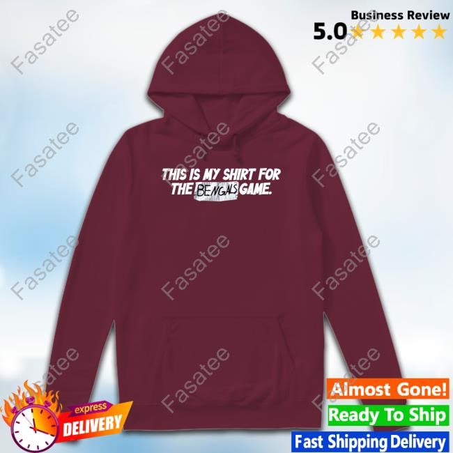 Creed Humphrey Wearing This Is My Shirt For The Bengals Game Hoodie This Is My Shirt For The Bengals Game Long Sleeve