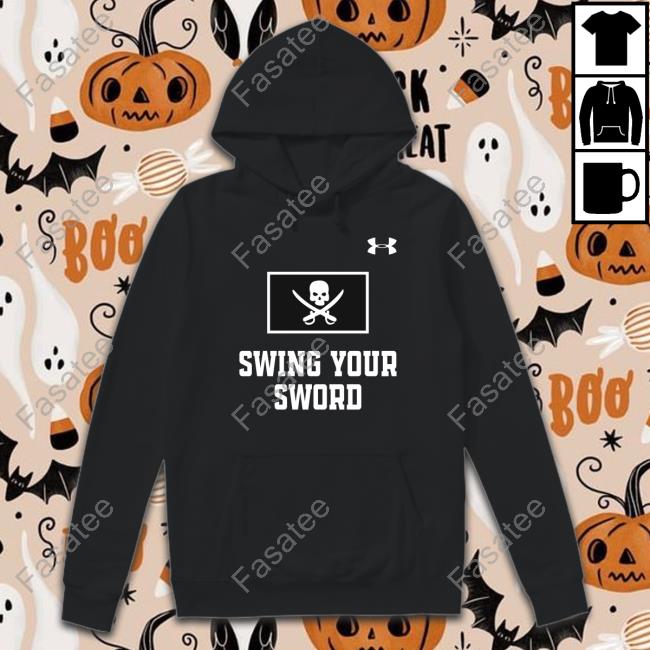 Joey Mcguire Wearning Swing Your Sword Tee Shirt