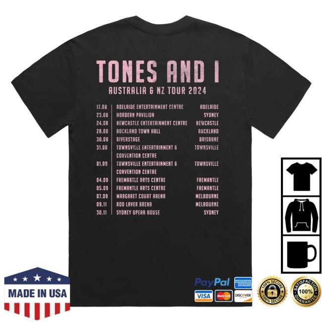 Tones And I Store Shop Merch Official Tones Faded Black Tour Tank Top