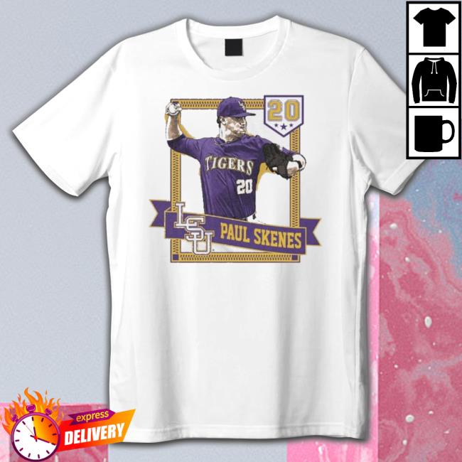 Lsu Tigers Paul Skenes Vintage Pitch shirt