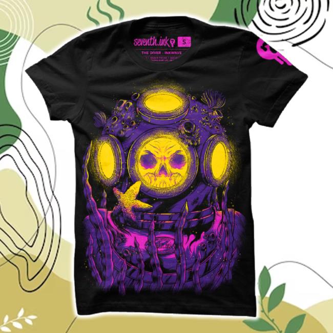 Trending Seventhink Merch Store The Diver Inkwave Hoodie Seventhink Shop