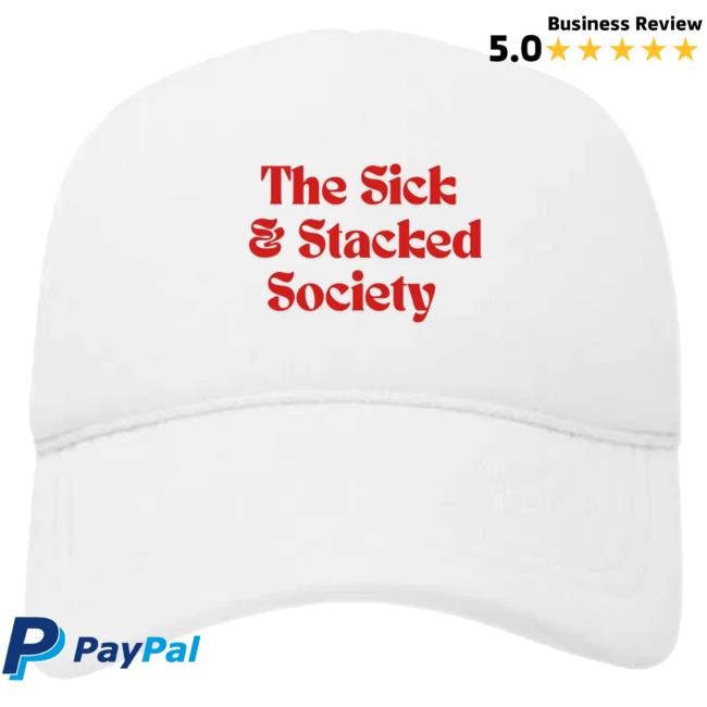 Doughboy Depot Merch The Sick And Stacked Society Stay Stacked Ii Dad Hat White Red