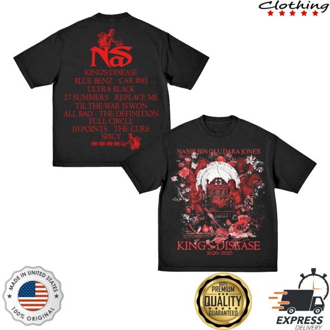 Nasir Jones Merch Store King's Disease Anniversary Shirt