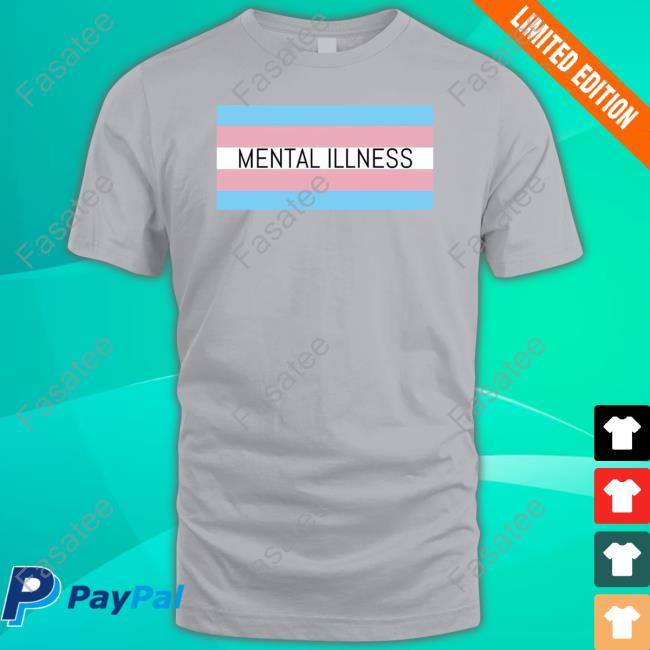 Mental Illness Trans Flag Tee Shirt