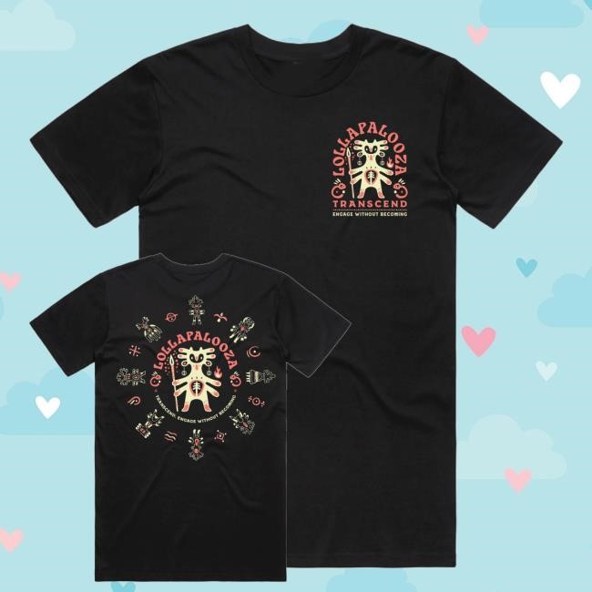 Official Lollapalooza Merch Shop Store Ut Becoming Transcend, Engage Without Long Sleeve Shirt