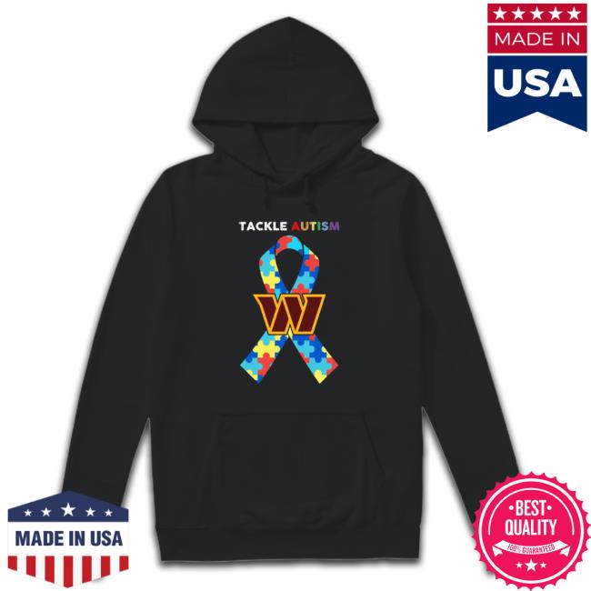 Washington Commanders Tackle Autism Awareness Funny shirt, hoodie, tank top, sweater and long sleeve t-shirt Washington Commanders Tackle Autism Awareness Funny Shirt