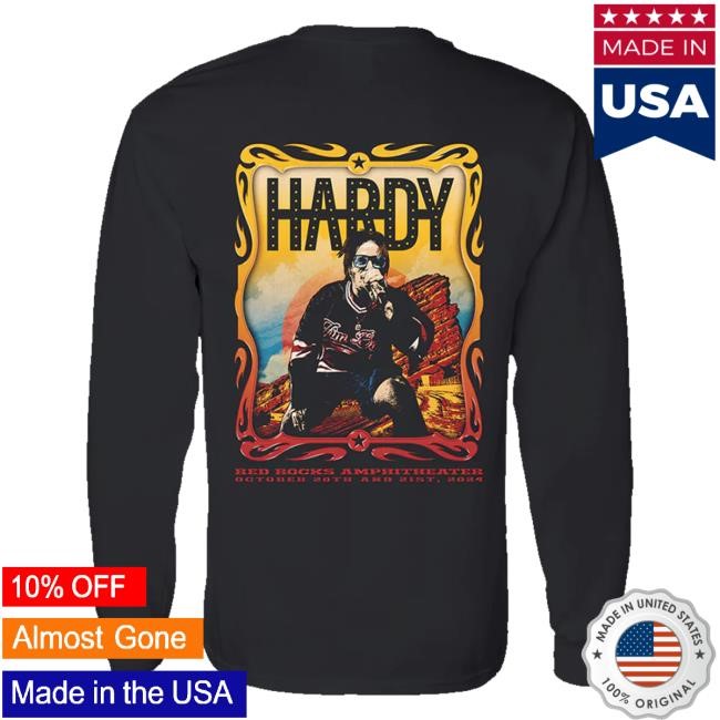 Official Hardy Official Merch Red Rocks 2024 T-Shirt
