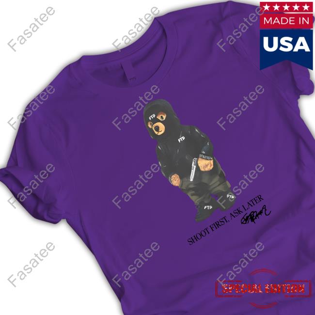 Fuckthepopulation Shoot First Ask Later Hooded Sweatshirt Fuckthepopulation Shoot First Ask Later Unisex Sweatshirt