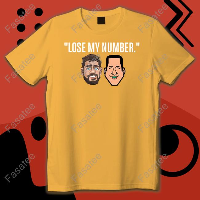 Adam Schefter Lose My Number T-Shirt Aaron Rodgers