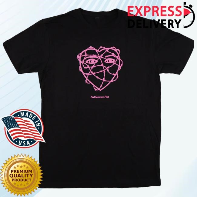 Official Just Merch Sad Summer Barbed Heart Crewneck Sweatshirt