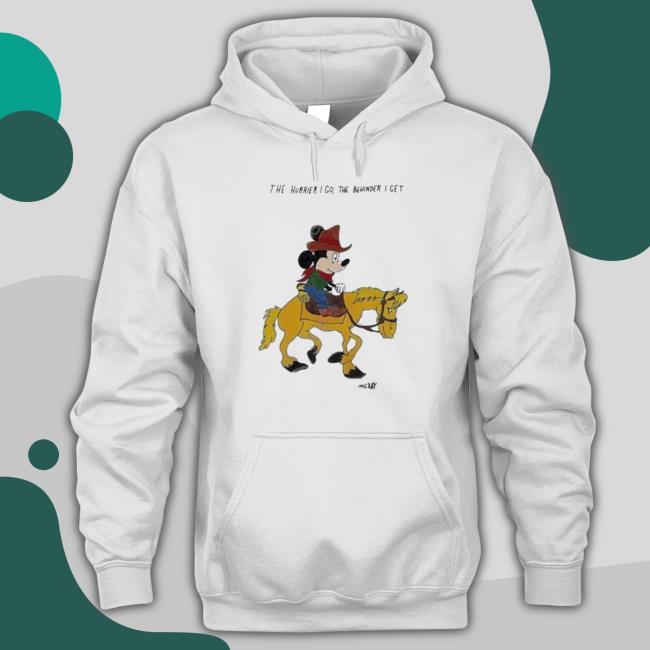 Original Mickey Matt Gray The Hurrier I Go The Behinder I Get Gray Sweatshirt