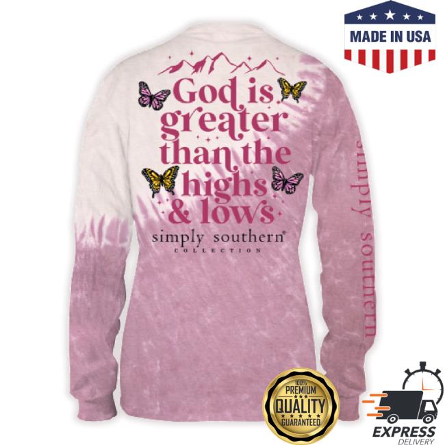Long Sleeve Tee Ss God Is Greater Ls Aspen Tie Dye