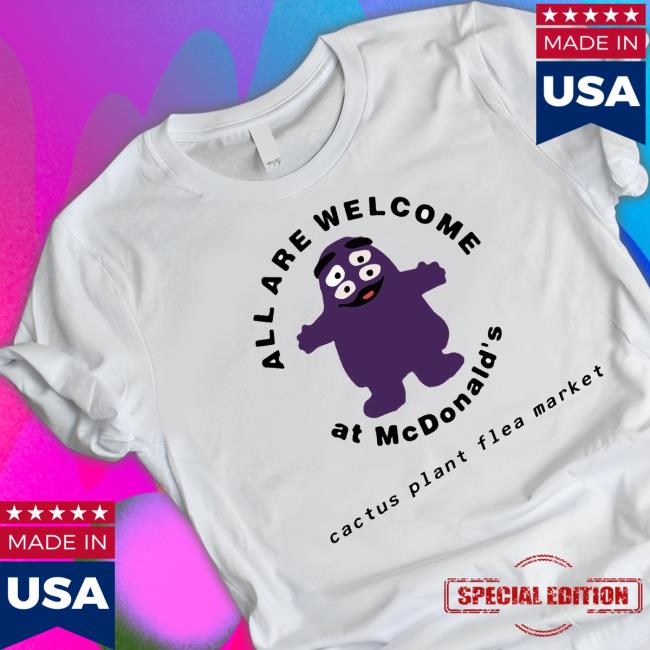 Official Cactus Plant Flea Market X Mcdonald’S Grimace shirt