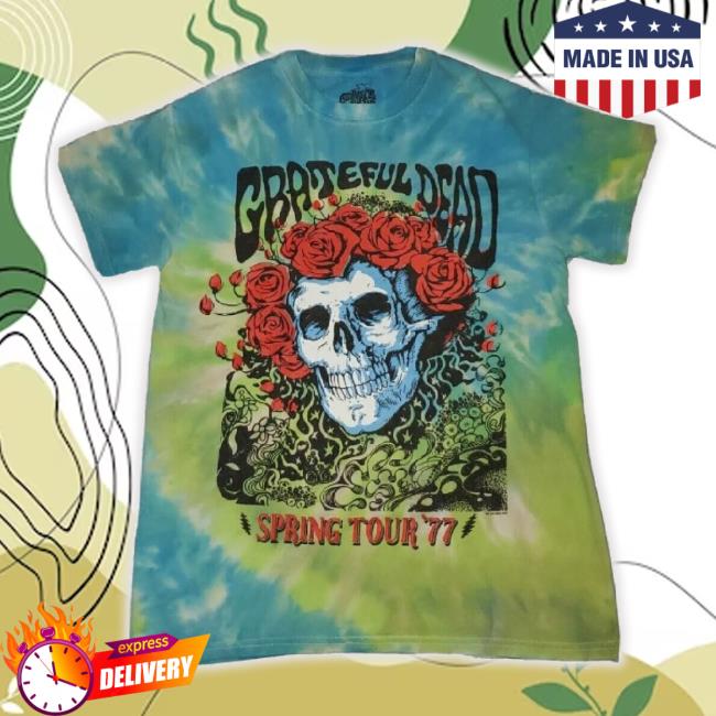 Trending Grateful Dead Spring Tour 1977 Spiral Tie Dye Shirts 2020 Reprint
