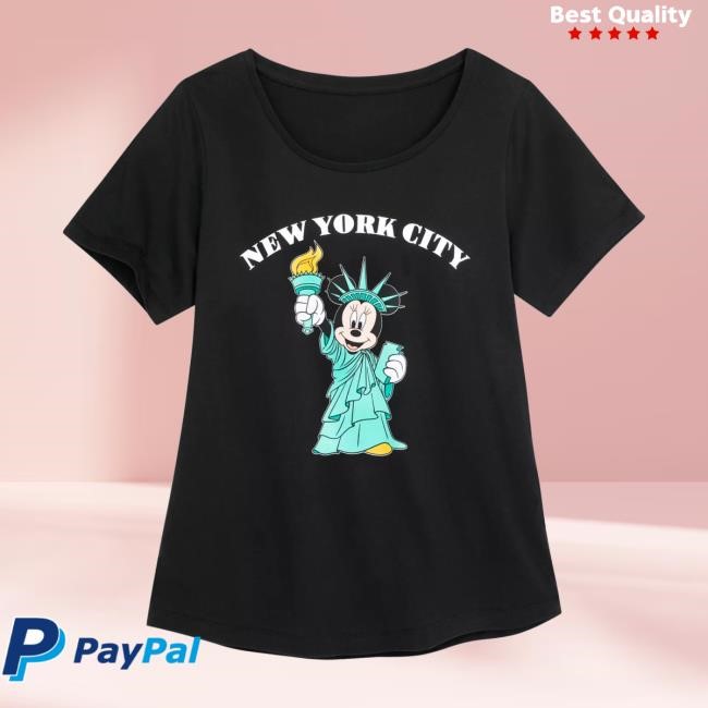 Minnie Mouse Statue Of Liberty Fashion New York City Tee Shirt
