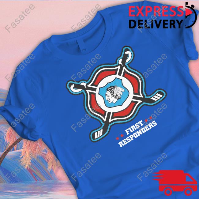 Chicago Blackhawks First Responders Long Sleeved T-Shirt