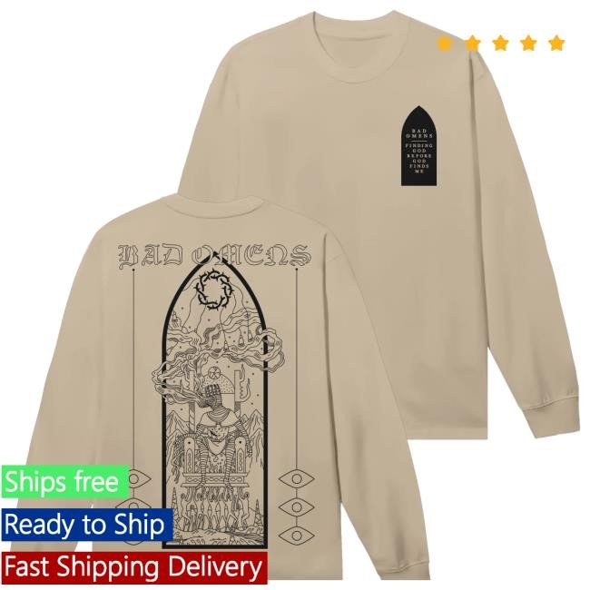 Official Sumerian Records Merch Store Bad Omens - 'Dethrone' Long Sleeve Hooded Sweatshirt